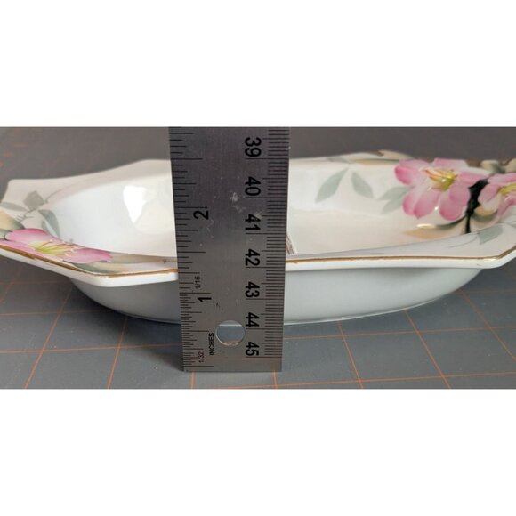 Noritake Azalea 2-Part & oval Relish Dish 8 1/4" Porcelain Floral - Picture 16 of 16